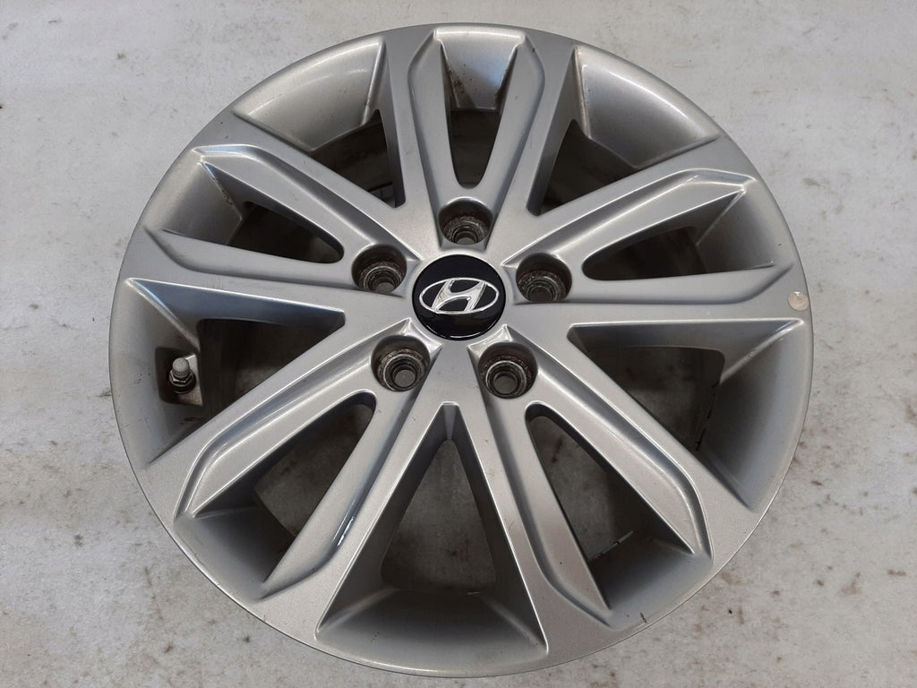 1x Alufelge 16 Zoll 6.5" 5x114.3 53ET Glanz Silber 52910-3Y450 Hyundai Elantra