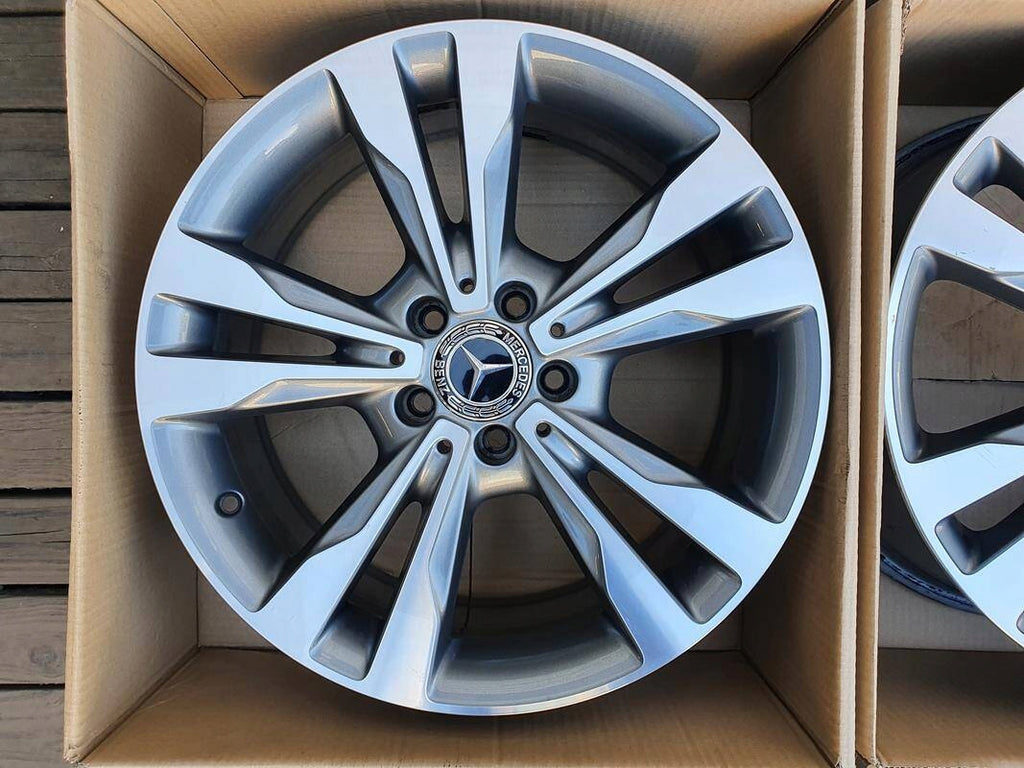 4x Alufelge 18 Zoll 7.5" 5x112 44ET Glanz Graphit A2054012802 Mercedes-Benz Mg