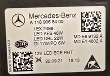 Laden Sie das Bild in den Galerie-Viewer, Frontscheinwerfer Mercedes-Benz Cla A1189068400 LED Rechts Headlight SCH4944113114yt