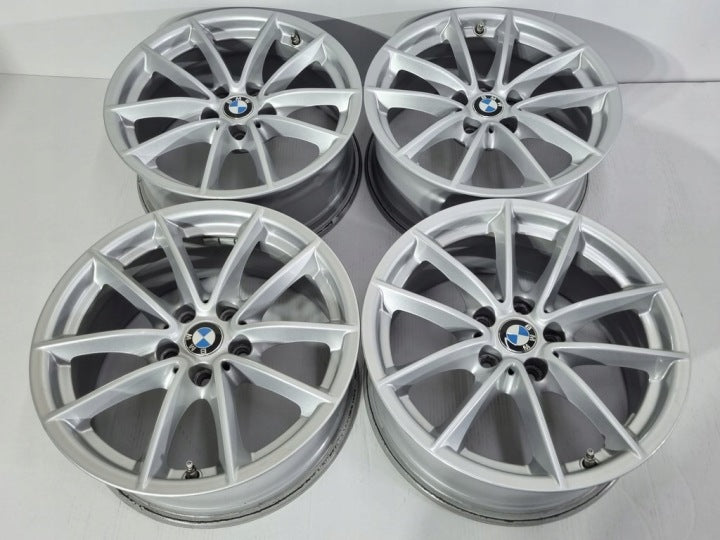 4x Alufelge 17 Zoll 7.5" 5x112 27ET Glanz Silber BMW Rim Wheel FEL7337409655ej