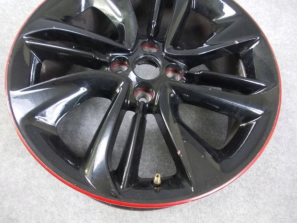 1x Alufelge 17 Zoll 7.0" 4x100 44ET Glanz Schwarz Opel Corsa Rim Wheel