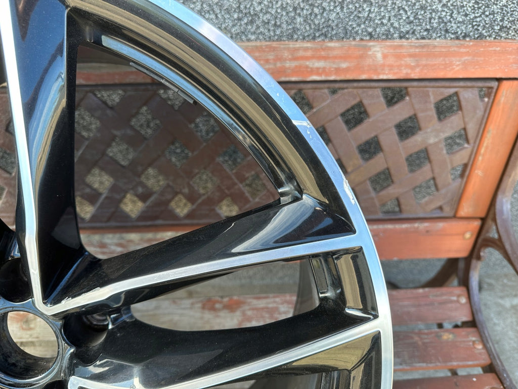 1x Alufelge 21 Zoll 9.5" 5x112 25ET Glanz Schwarz 4G0601025 Audi A6 Rim Wheel FEL4466891821ss