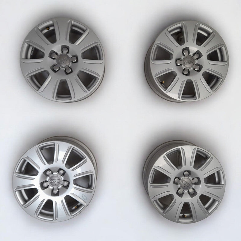 4x Alufelge 16 Zoll 6.5" 5x112 33ET Glanz Silber 8U0601025Q Audi Rim Wheel