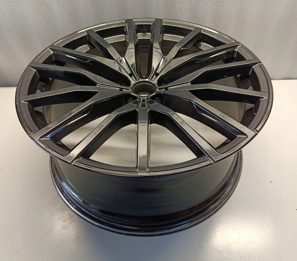 1x Alufelge 22 Zoll 9.5" 5x112 Glanz Schwarz 8090013 BMW X5 Rim Wheel FEL7503217395wl