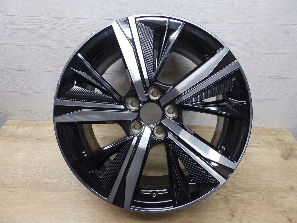 1x Alufelge 18 Zoll 8.0" 5x108 48ET Glanz Schwarz 9835058180 Peugeot 308 Iii