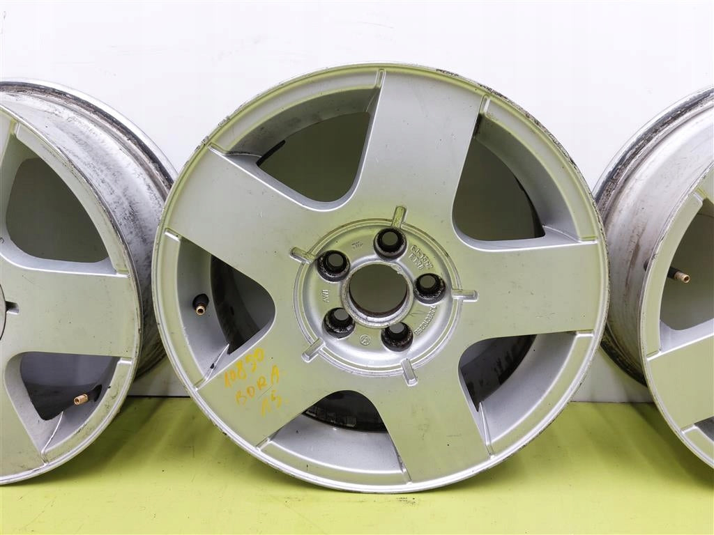 4x Alufelge 15 Zoll 6.0" 4x108 38ET Matt Silber 1J0601025B Audi I Rim Wheel FEL4947017665tk