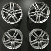 Laden Sie das Bild in den Galerie-Viewer, 4x Alufelge 17 Zoll 7.0" 5x112 48 5ET Glanz Silber Rim Wheel FEL8509579254eh