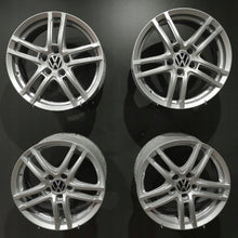 Laden Sie das Bild in den Galerie-Viewer, 4x Alufelge 17 Zoll 7.0" 5x112 48 5ET Glanz Silber Rim Wheel FEL8509579254eh