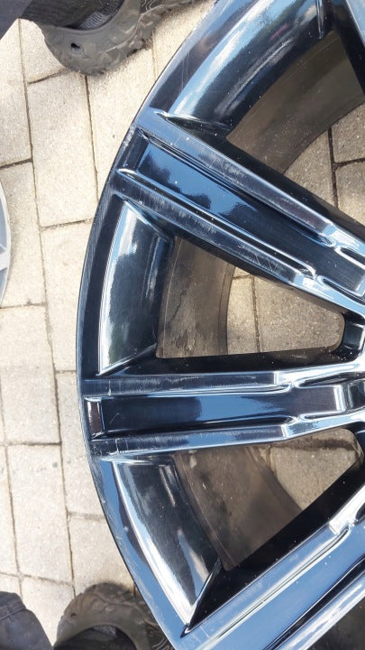 1x Alufelge 22 Zoll 9.5" 5x120 49ET Glanz Schwarz GK6M-1007-AA Land Rover I FEL2061425511co