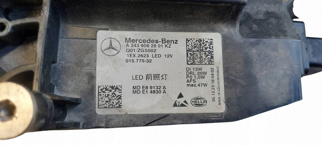 Frontscheinwerfer Mercedes-Benz Eqa Eqb A2439062801 LED Rechts Headlight SCH9648178077ji