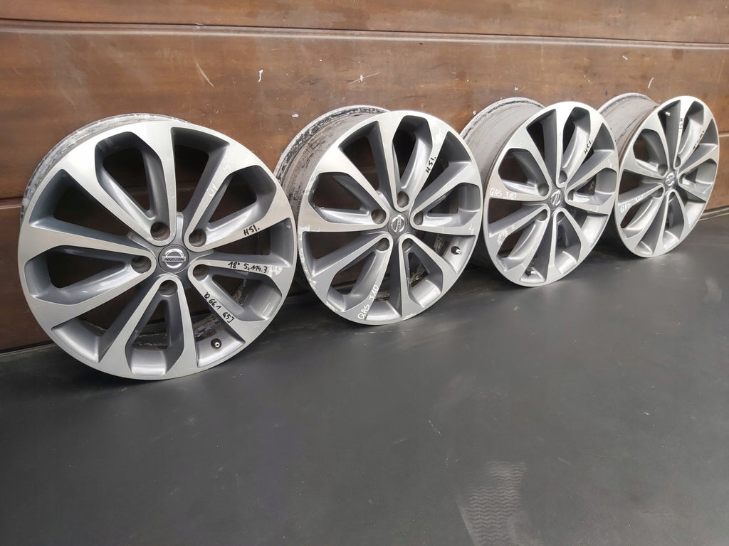 4x Alufelge 18 Zoll 6.5" 5x114.3 Nissan Qashqai I J10 Juke F15 Rim Wheel FEL2981134395og