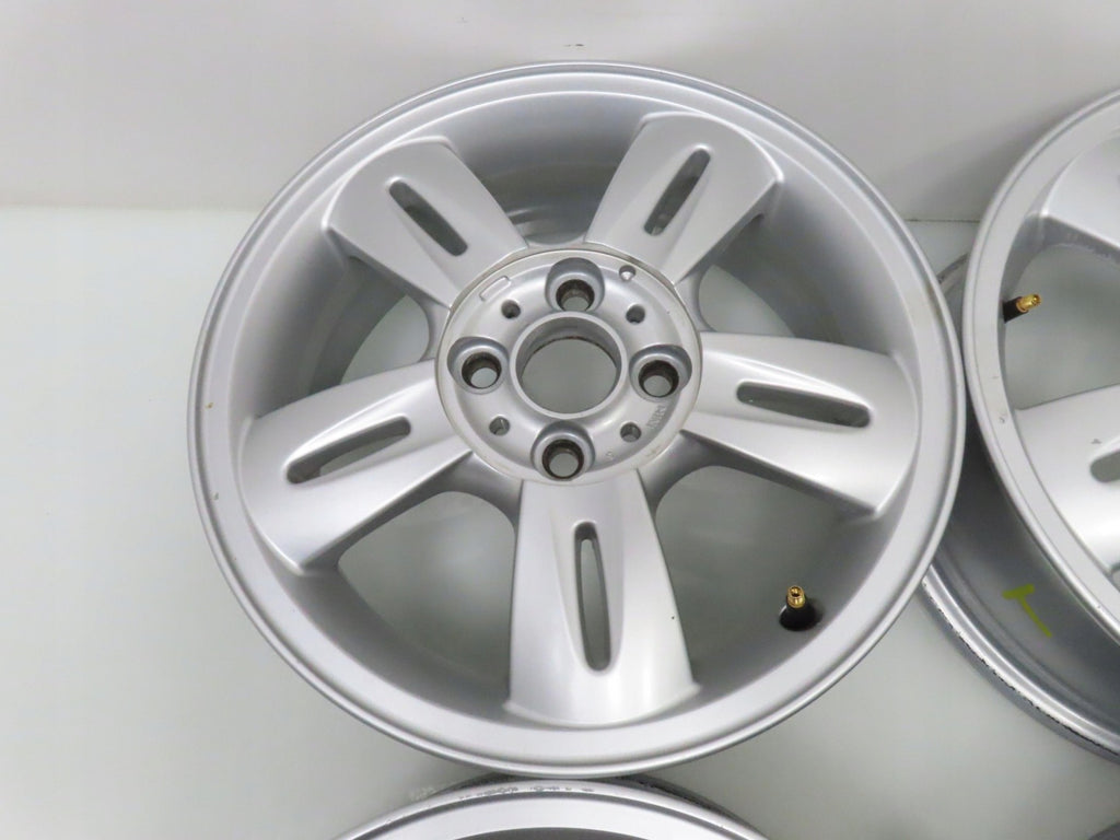 4x Alufelge 15 Zoll 5.5" 4x100 45ET Silber 6763295 Mini Rim Wheel FEL1232360695ps
