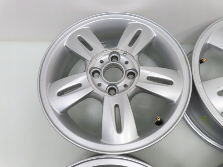 4x Alufelge 15 Zoll 5.5" 4x100 45ET Silber 6763295 Mini Rim Wheel FEL1232360695ps