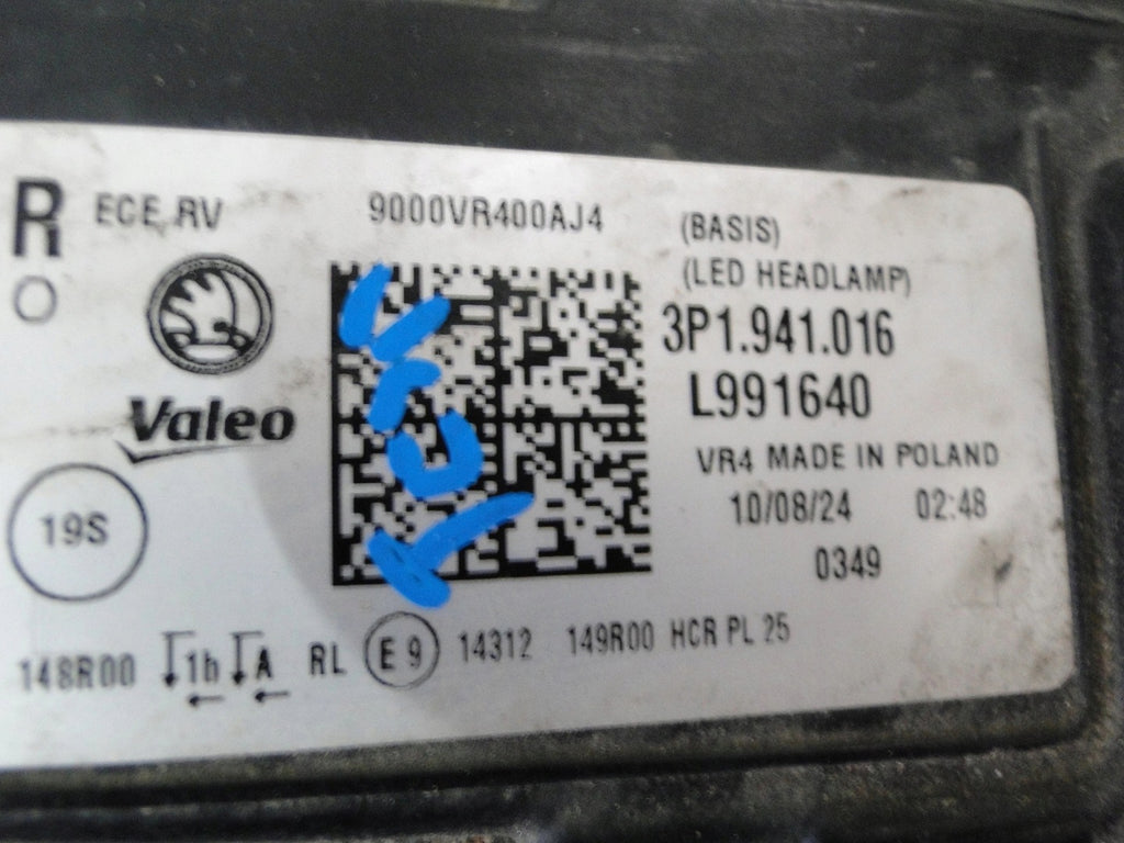 Frontscheinwerfer Skoda Superb I 3P1941016 LED FALSE Scheinwerfer Headlight SCH2821177265lu