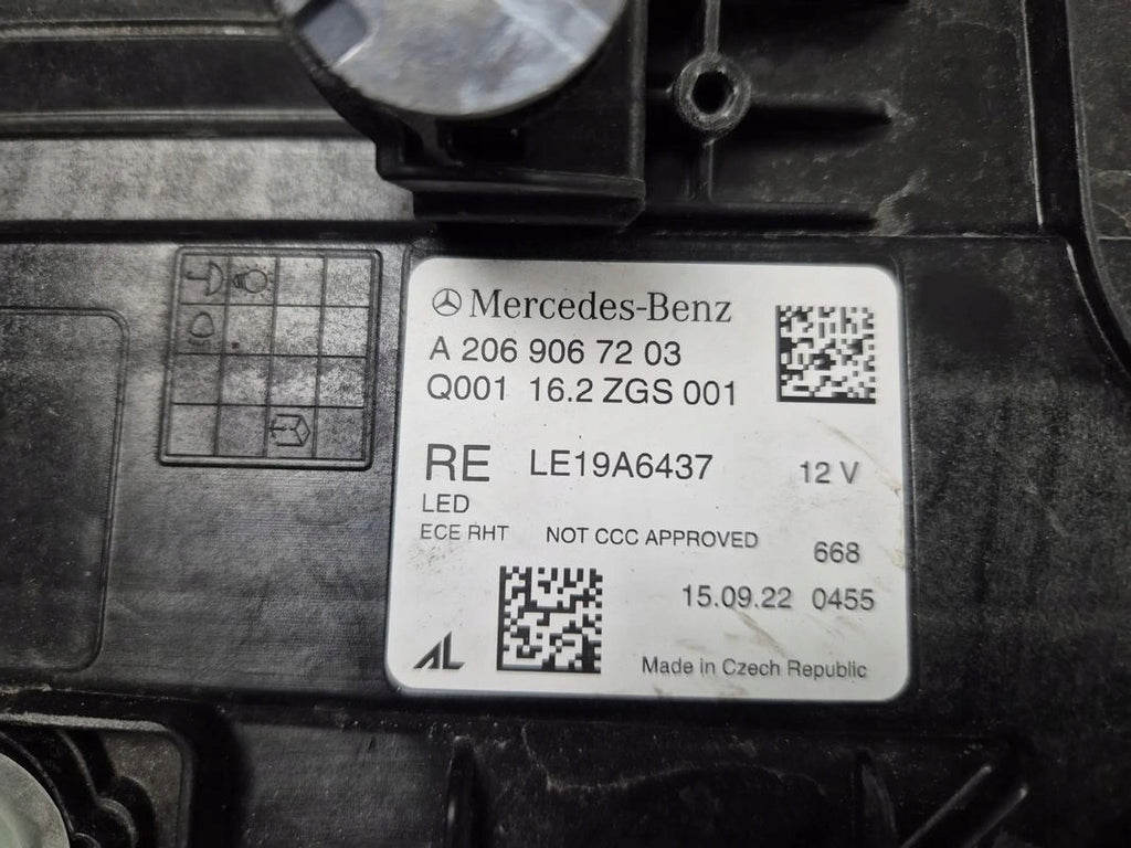 Frontscheinwerfer Mercedes-Benz W206 A2069067203 LED Rechts Headlight SCH3824297750ge