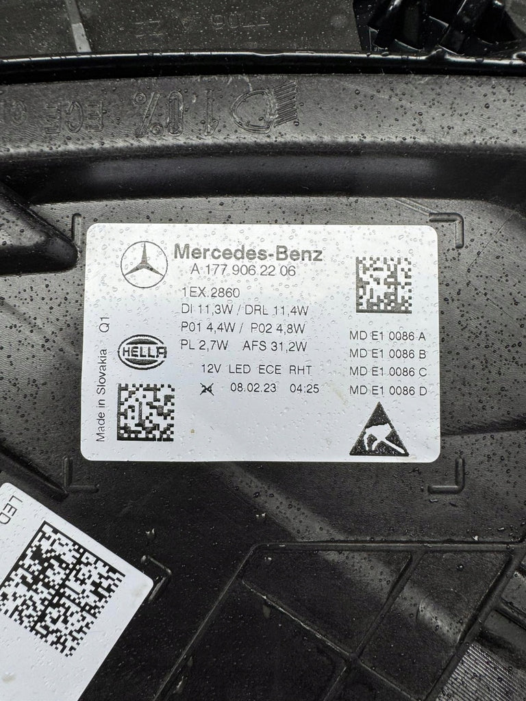 Frontscheinwerfer Mercedes-Benz W177 A1779062106 A1779062206 Ein Satz Headlight SCH2204731471sb