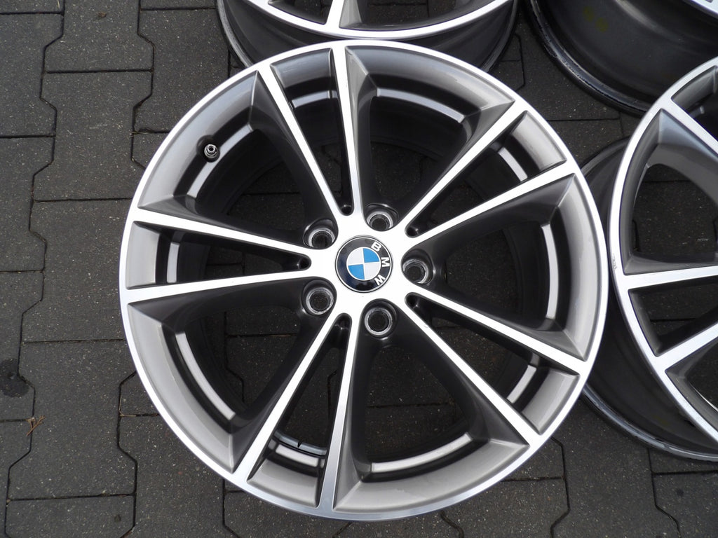 4x Alufelge 17 Zoll 7.5" 5x112 27ET Glanz Graphit BMW 5 G31 Rim Wheel FEL9130290842sq