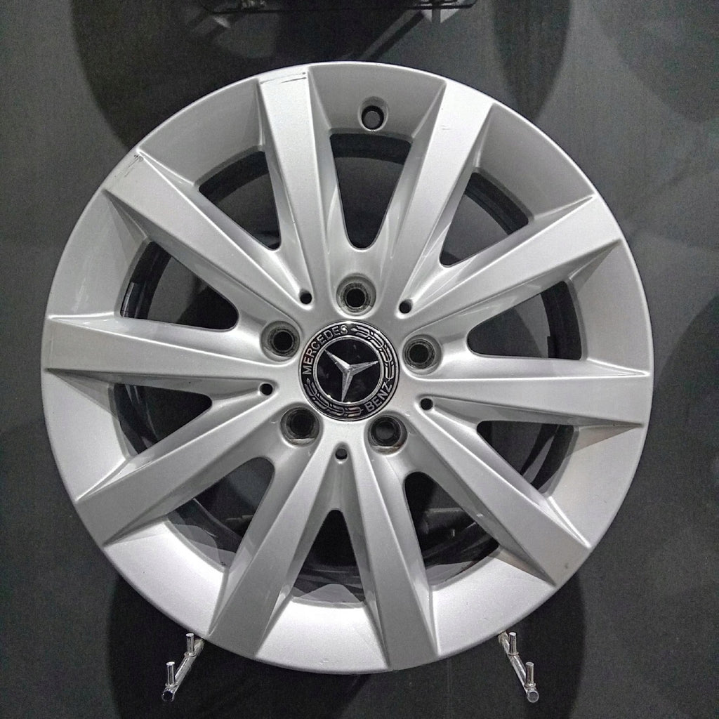 4x Alufelge 16 Zoll 6.5" 5x112 49ET Glanz Silber Mercedes-Benz W246 Rim Wheel FEL6173806667iv