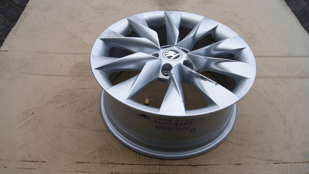 1x Alufelge 17 Zoll 7.0" 5x112 3PO601025 Skoda I Rim Wheel FEL6634642001kv