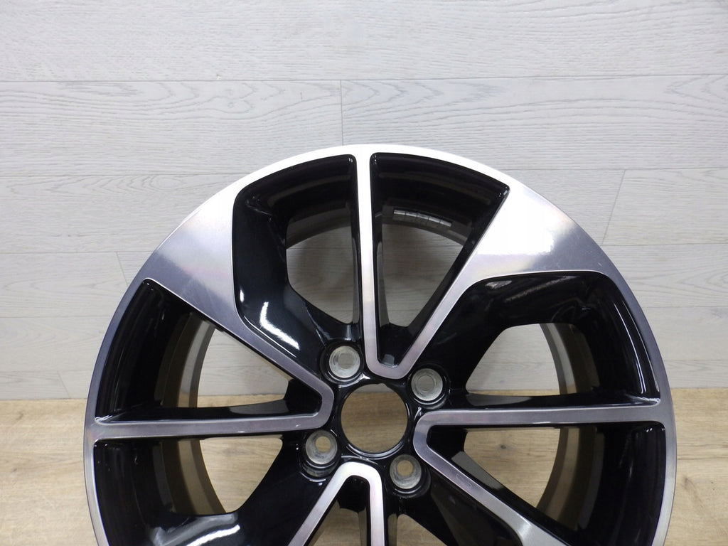 1x Alufelge 16 Zoll 6.5" 4x100 44ET Glanz Schwarz 403009007R Renault Clio Iv