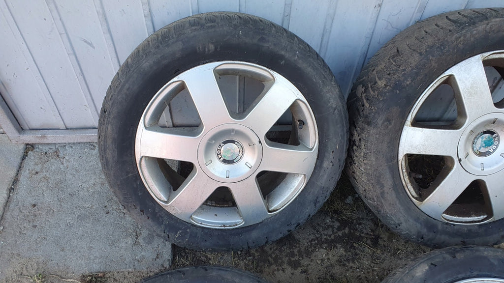 4x Alufelge 16 Zoll 6.5" 5x112 50ET Glanz Silber 1Z0601025P Skoda Octavia Ii FEL6066451458ew