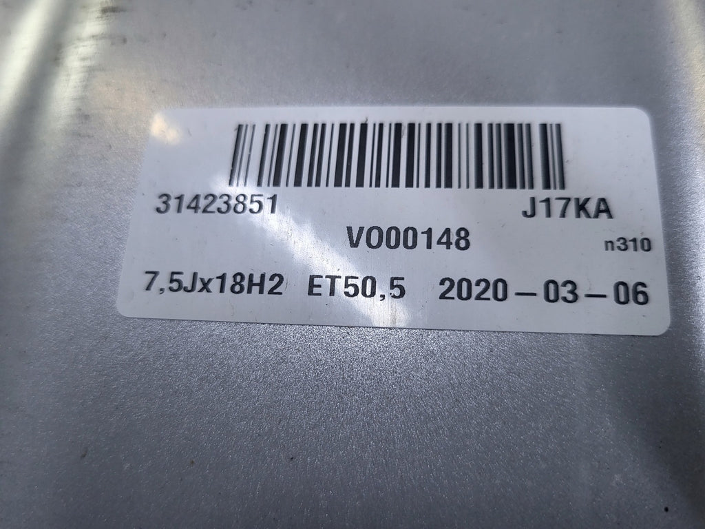 1x Alufelge 18 Zoll 7.5" 5x108 50 5ET 31423851 Volvo Xc60 Rim Wheel