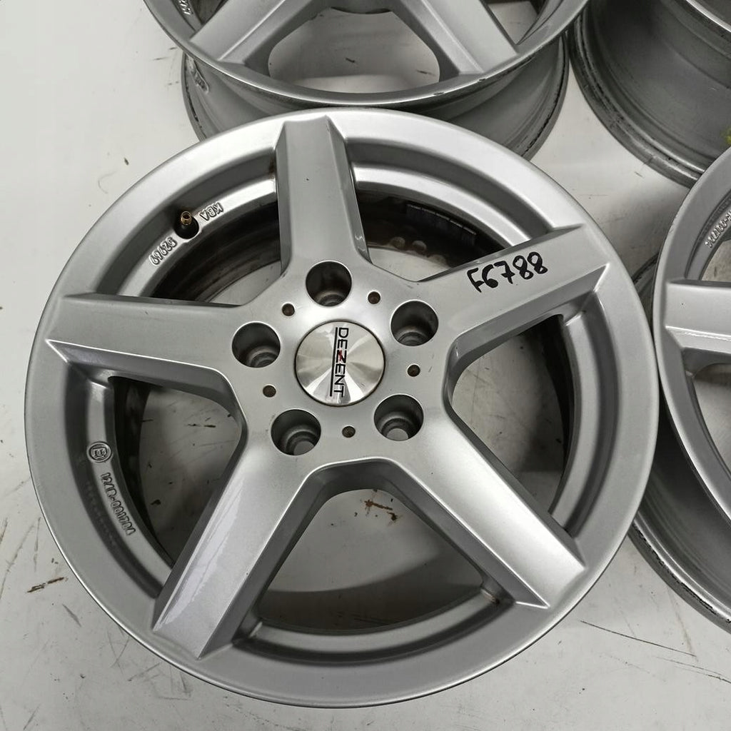 4x Alufelge 15 Zoll 6.0" 5x112 43ET Glanz Silber KBA52969 Audi I Rim Wheel FEL7977778342eo