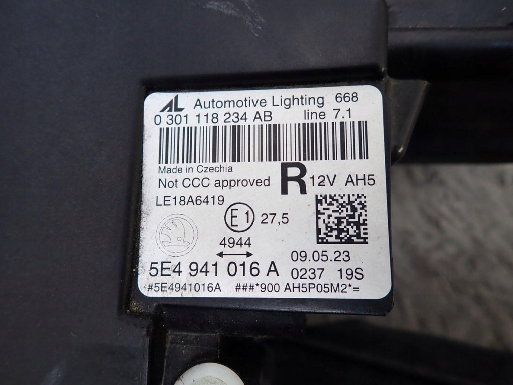 Frontscheinwerfer Skoda Octavia 5e3 I Nx3 Nx5 5E4941016A Full LED Rechts SCH3806403492lu
