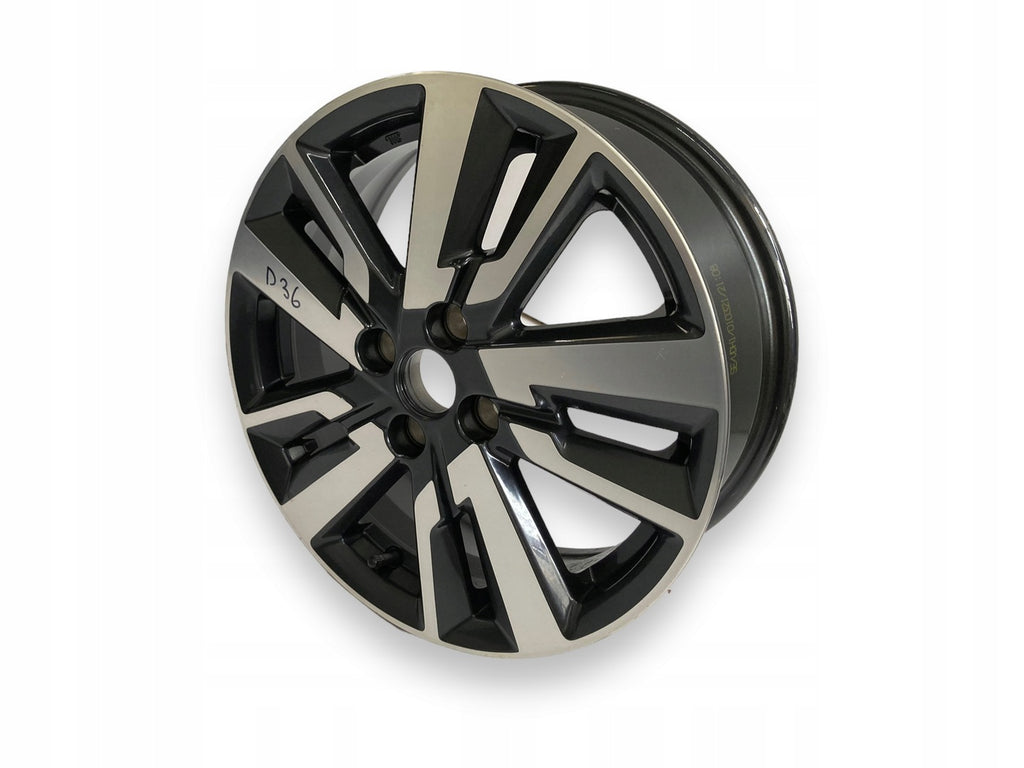 1x Alufelge 16 Zoll 6.0" 4x100 50ET Schwarz 403005FA1B Nissan Micra K14