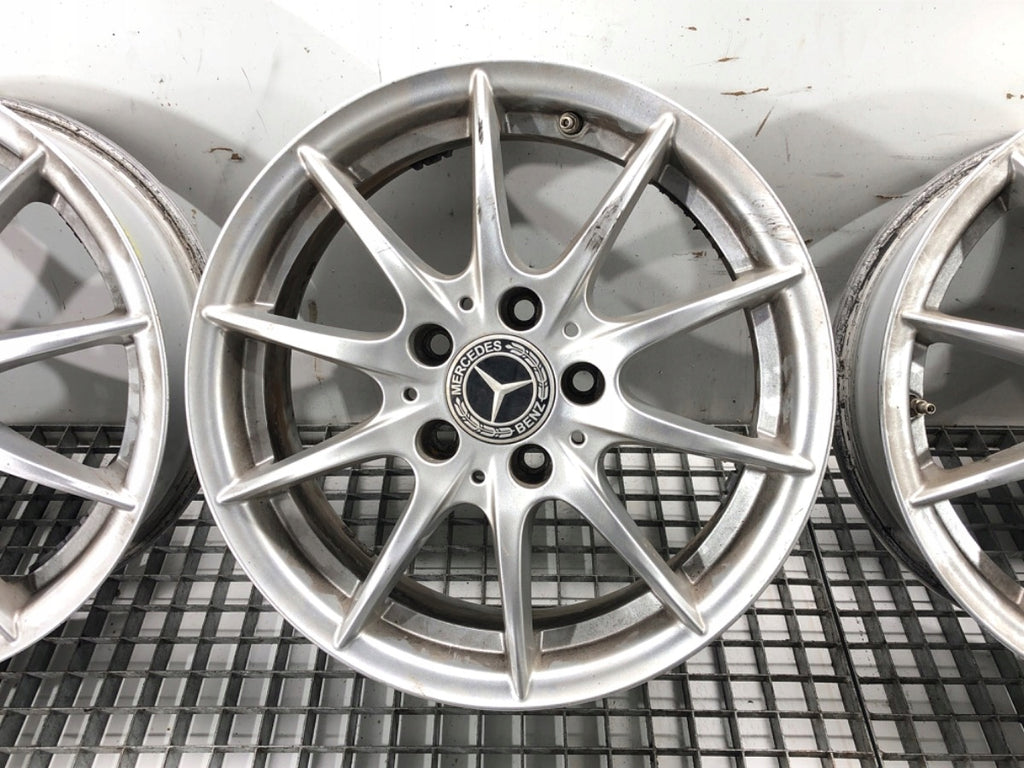 4x Alufelge 16 Zoll 6.0" 5x112 46ET Glanz Silber A1694012702 Mercedes-Benz