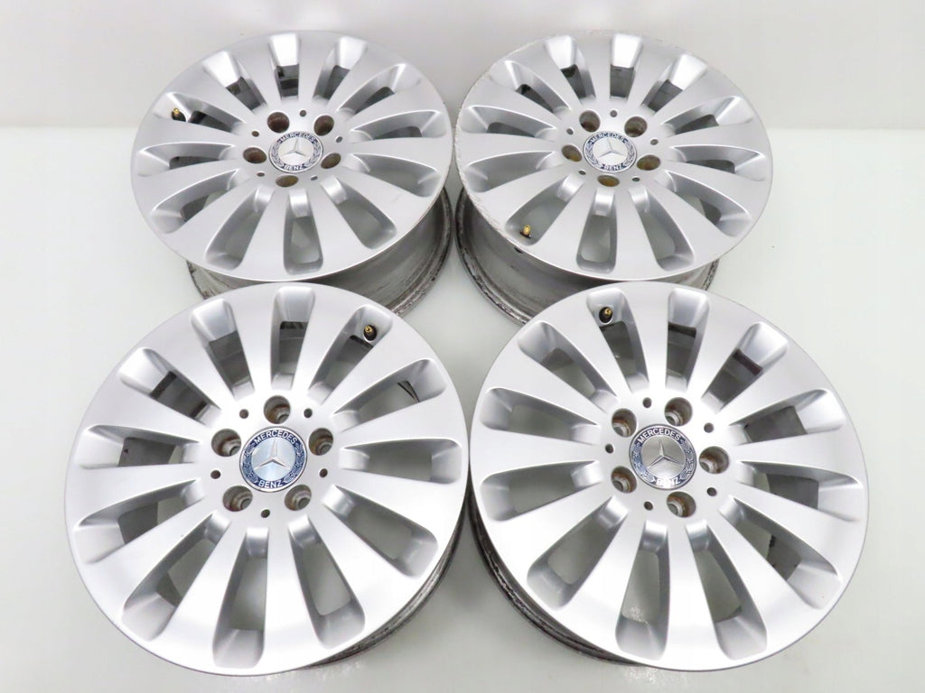 4x Alufelge 16 Zoll 7.0" 5x112 43ET Silber A2044010602 Mercedes-Benz W204 FEL5844902088xn