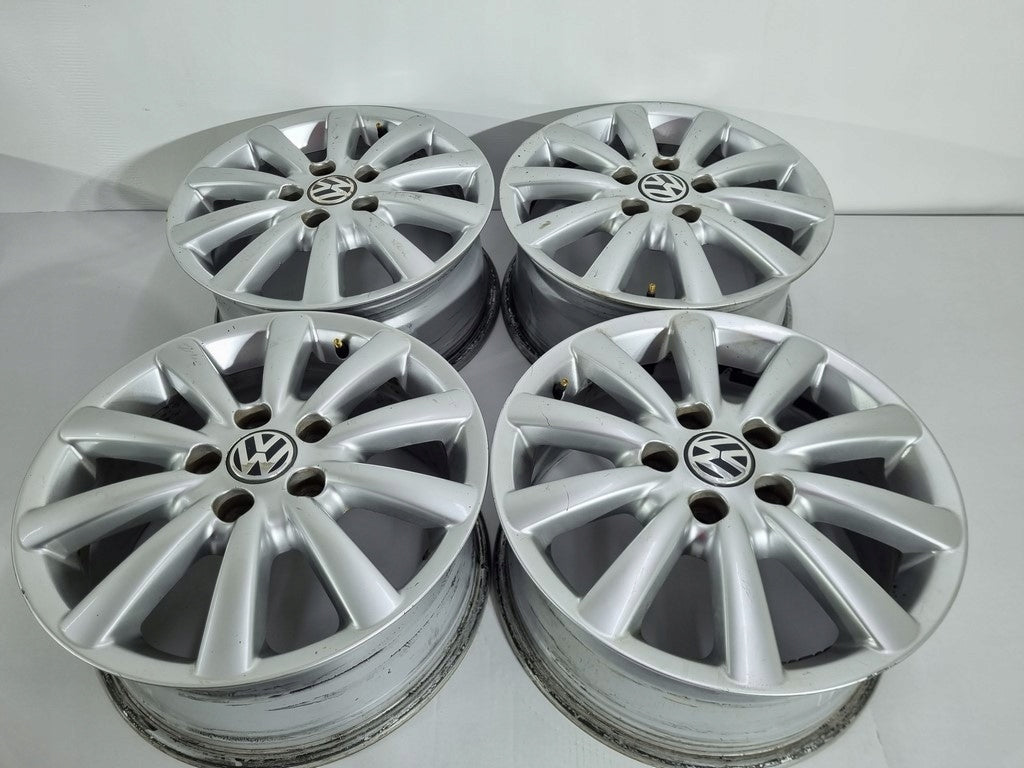 4x Alufelge 16 Zoll 7.0" 5x112 59ET Silber 7M3601025G VW I Rim Wheel FEL5779121852xj