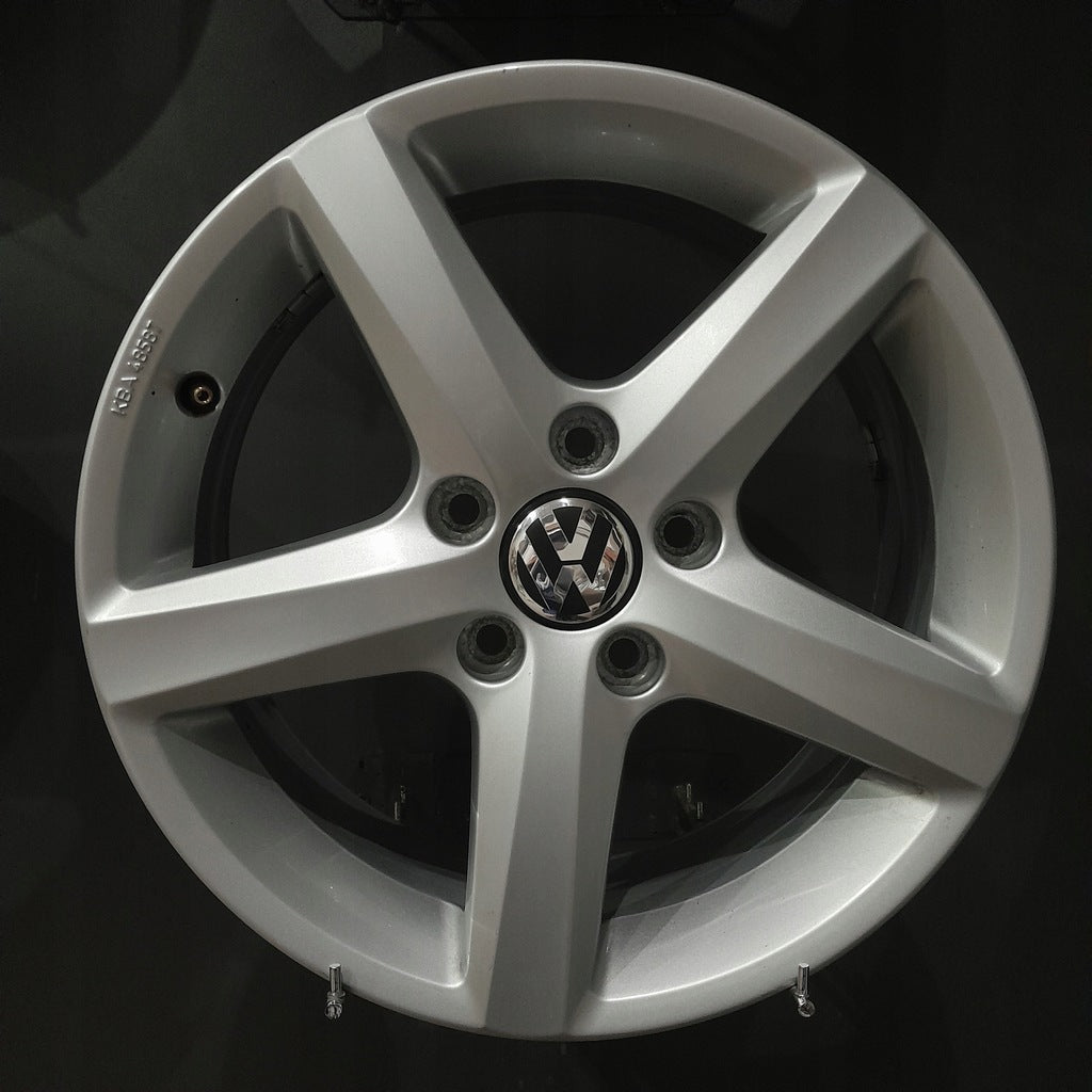 4x Alufelge 16 Zoll 6.5" 5x112 42ET Glanz Silber 3AA071496 VW Passat Jetta FEL2760861311aa
