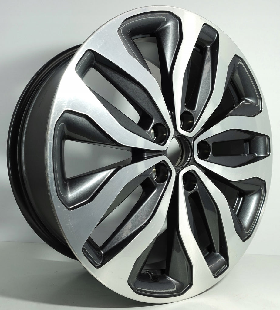 1x Alufelge 18 Zoll 7.5" 5x114.3 46ET Glanz Grau 403005820 Mg Megane Iv