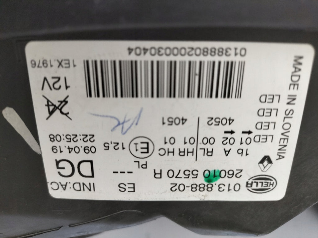 Frontscheinwerfer Renault Kadjar 260105570 LED Rechts Scheinwerfer Headlight SCH4936852051ds