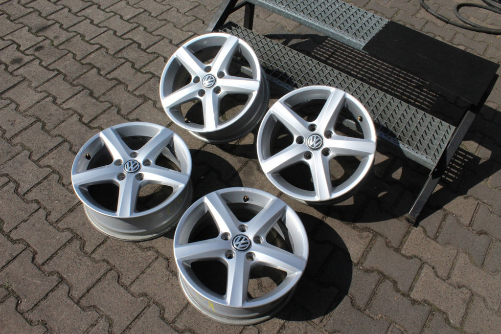 4x Alufelge 16 Zoll 6.0" 5x112 48ET Glanz Silber 5G0601025CE VW Golf Vii FEL3465243100xx