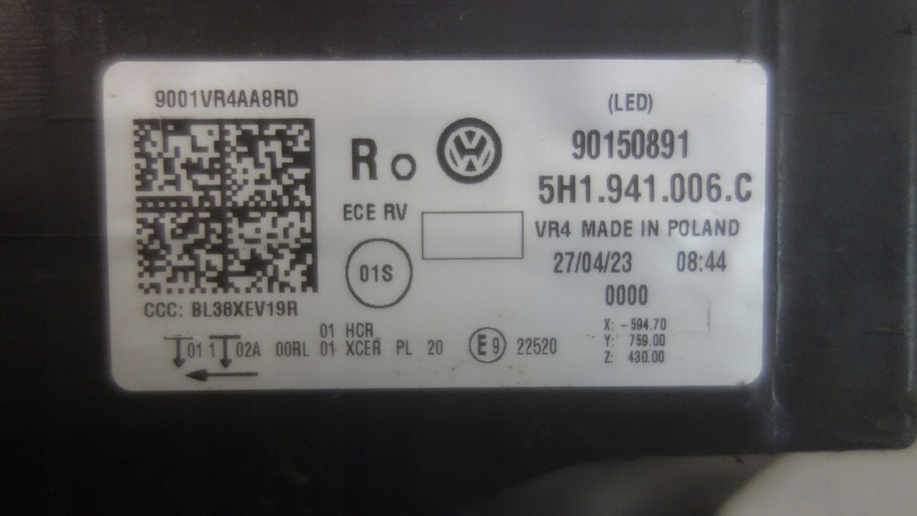 Frontscheinwerfer VW Golf VIII 5H1941006C 90150891 LED Rechts Headlight SCH9336493956ak