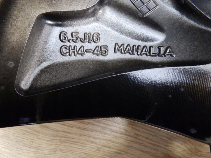 1x Alufelge 16 Zoll 6.5" 4x100 45ET Glanz Schwarz 403004026R Dacia Sandero III I FEL3263172140by