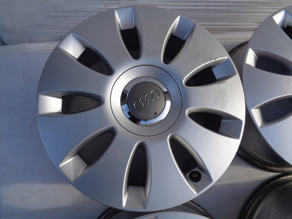 1x Alufelge 16 Zoll 6.5" 5x112 50ET Glanz Silber 8P0601025AA Audi A3 Rim Wheel