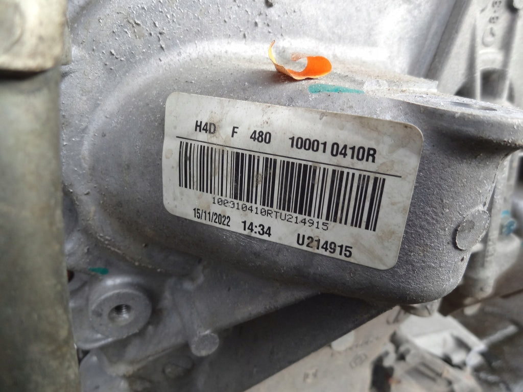 Motor Dacia Renault Clio V B7 H4DF480 1.0 TCE 101PS 74kW 2022 Benzin Unkomplett