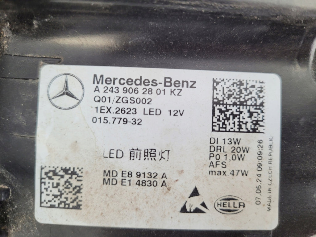 Frontscheinwerfer Mercedes-Benz Eqa Eqb A2439062801KZ LED Rechts Headlight SCH2718349779ac