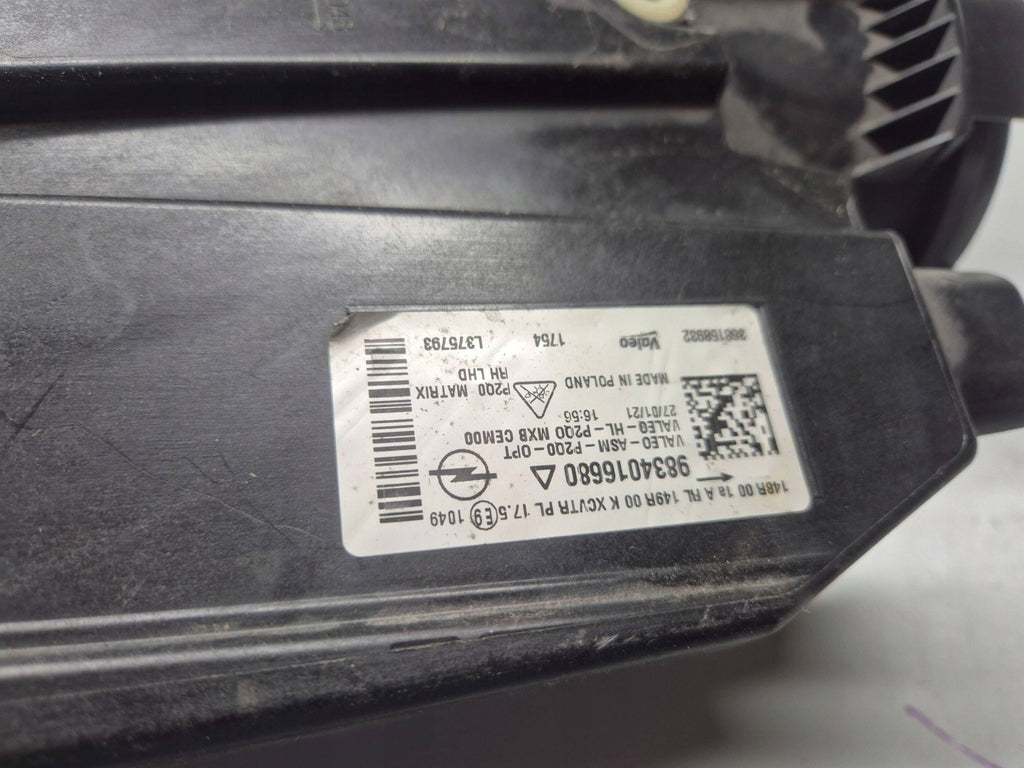 Frontscheinwerfer Opel Mokka 9834016680 Rechts Scheinwerfer Headlight SCH8606918411li