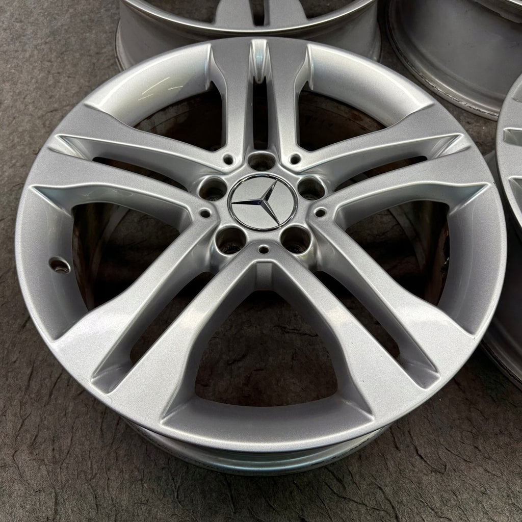 4x Alufelge 18 Zoll 7.0" 5x112 46ET Glanz Silber A1564010102 Mercedes-Benz Gla FEL7210991592sn