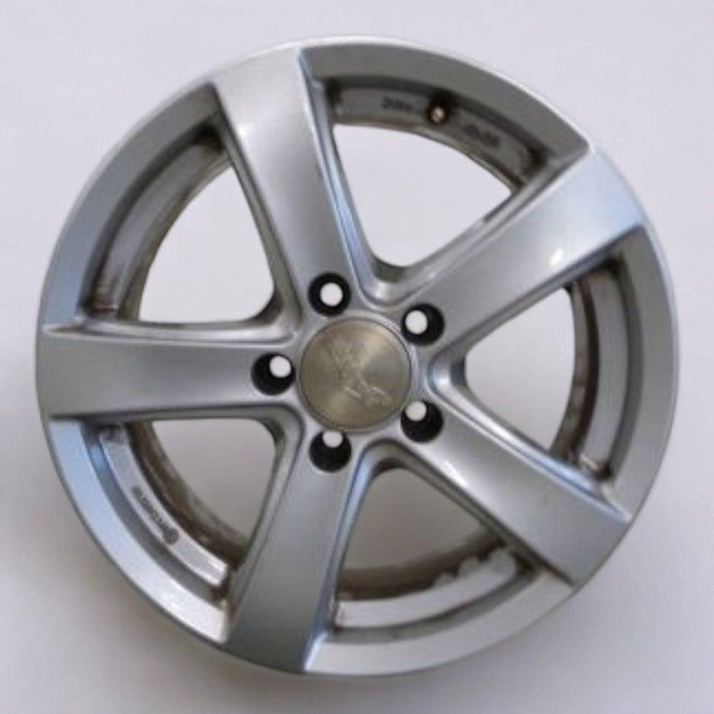 1x Alufelge 16 Zoll 6.5" 5x114.3 Glanz Silber WH24-65016 Mercedes-Benz W203