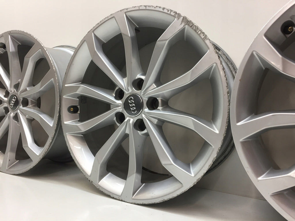 4x Alufelge 18 Zoll 8.0" 5x112 40ET Glanz Silber 8W0601025 Audi A4 B9 Rim Wheel