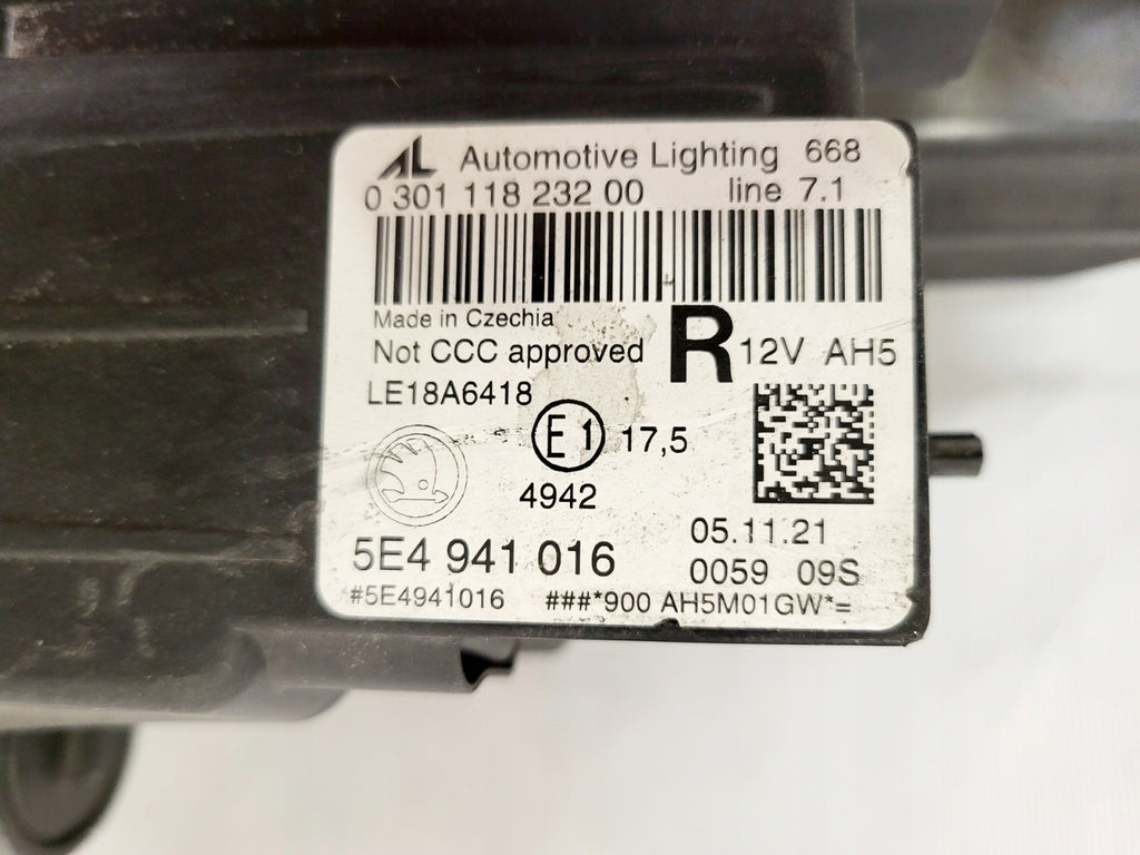 Frontscheinwerfer Skoda Octavia I 5E4941016 LED Rechts Scheinwerfer Headlight SCH7500924042ar