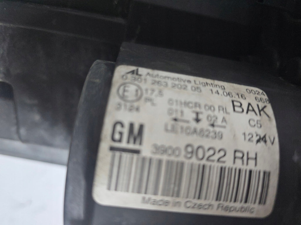 Frontscheinwerfer Opel Zafira C 39009022 Rechts Scheinwerfer Headlight