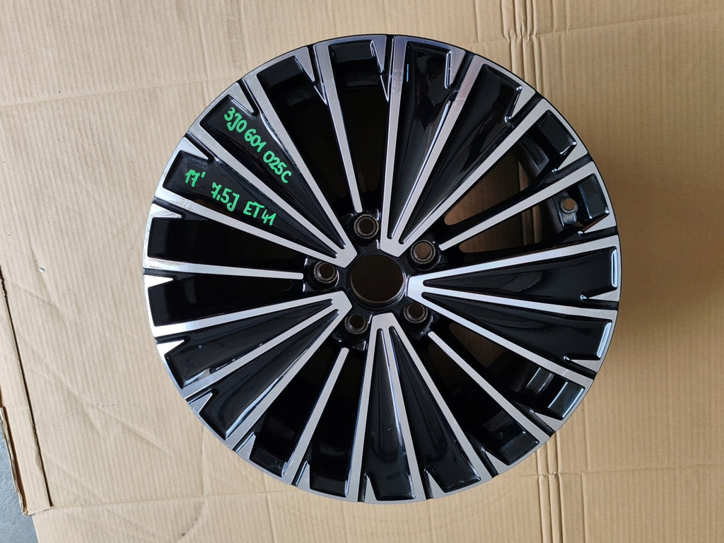 1x Alufelge 17 Zoll 7.5" 5x112 Keine Farbe 3J0601025C VW Passat Rim Wheel FEL4198393466sj