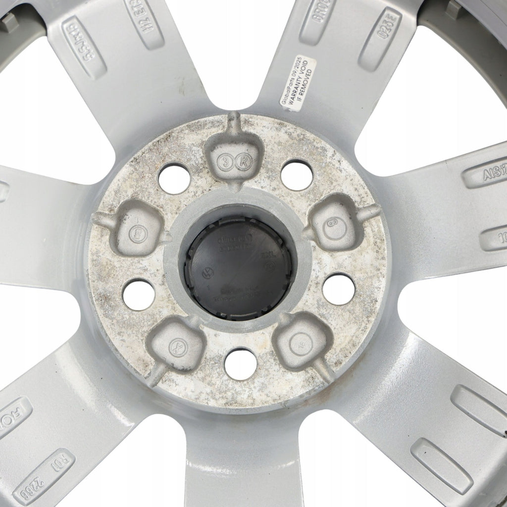 1x Alufelge 15 Zoll 5.5" 5x100 38ET Glanz Silber 6R0601025E VW Polo 6r Rim Wheel FEL4675110737tf