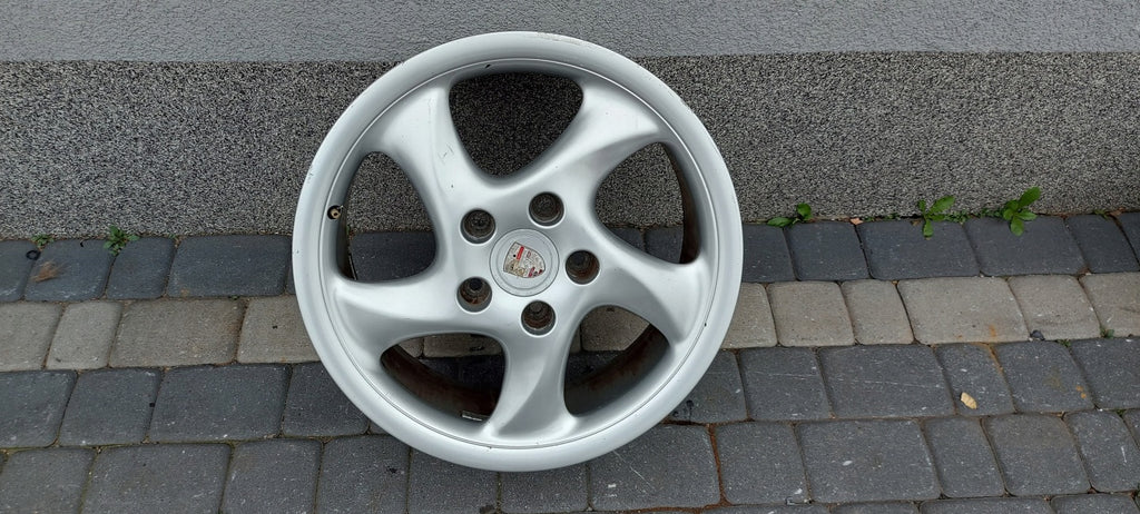 1x Alufelge 18 Zoll 7.5" 5x130 50ET Glanz Grau 99336213406- Porsche 911 996 FEL3142124771tj